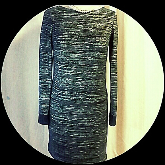 Donna Morgan Dresses & Skirts - DONNA MORGAN Fitted Knit Dress vegan leather accen